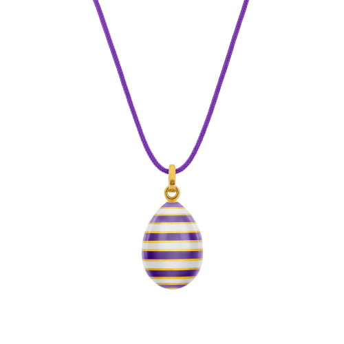 Easter Egg pendant EGGS IN STRIPES